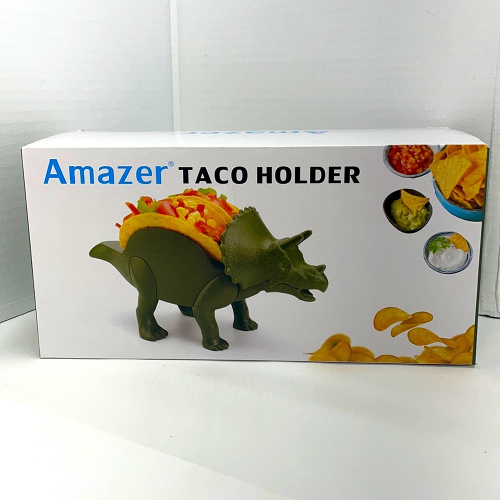 Amazer Dinosaur Taco Holder - Triceratops